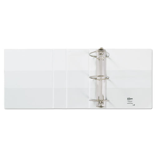 Image of Avery® 09901 Durable View Binder With Durahinge And Ezd Rings, 3 Rings, 5" Capacity, 11 X 8.5, White, (9901)