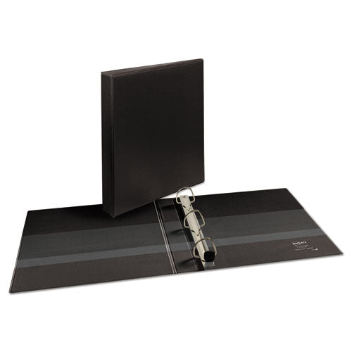 Image of Avery® 79699 Heavy-Duty View Binder With Durahinge And One Touch Ezd Rings, 3 Rings, 1" Capacity, 11 X 8.5, Black