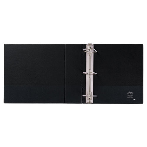 Image of Avery® 27650 Durable Non-View Binder With Durahinge And Slant Rings, 3 Rings, 3" Capacity, 11 X 8.5, Black