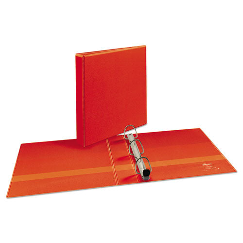 Image of Avery® 79171 Heavy-Duty View Binder With Durahinge And One Touch Ezd Rings, 3 Rings, 1.5" Capacity, 11 X 8.5, Red