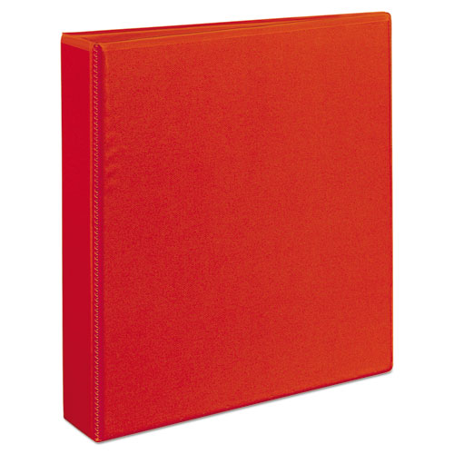 Image of Avery® 79171 Heavy-Duty View Binder With Durahinge And One Touch Ezd Rings, 3 Rings, 1.5" Capacity, 11 X 8.5, Red
