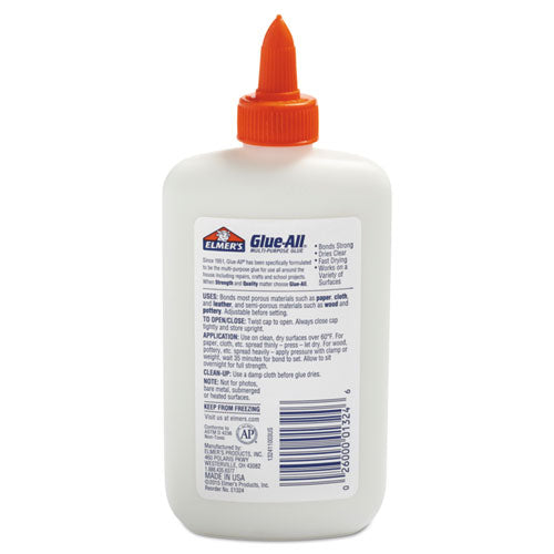 Image of Elmer's® E1324 Glue-All White Glue, 7.63 Oz, Dries Clear