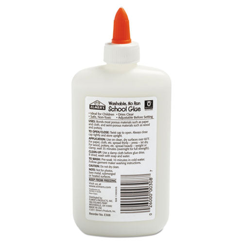 Image of Elmer's® E308 Washable School Glue, 7.63 Oz, Dries Clear