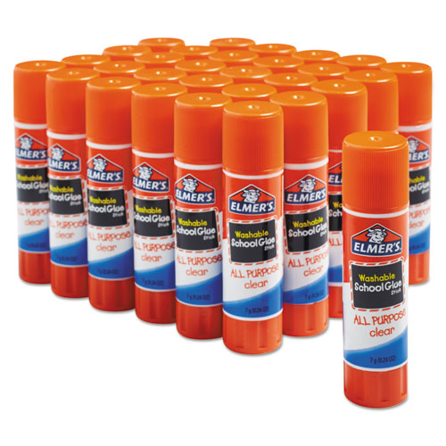 Image of Elmer's® E5003/E5004 WASHABLE SCHOOL GLUE STICKS, 0.21 OZ, APPLIES AND DRIES CLEAR, 8/PACK