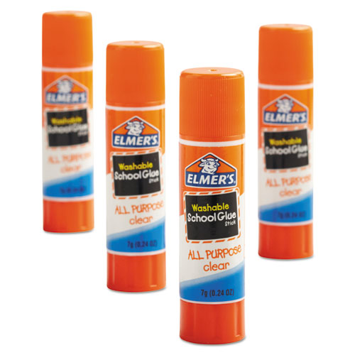 Image of Elmer's® E5003/E5004 WASHABLE SCHOOL GLUE STICKS, 0.21 OZ, APPLIES AND DRIES CLEAR, 8/PACK