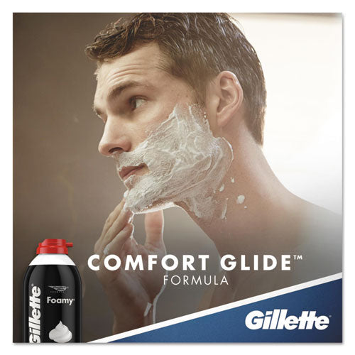 Image of Gillette® 14501 Foamy Shave Cream, Original Scent, 2 Oz Aerosol Spray Can, 48/carton
