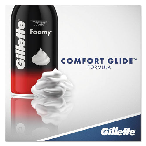 Image of Gillette® 14501 Foamy Shave Cream, Original Scent, 2 Oz Aerosol Spray Can, 48/carton