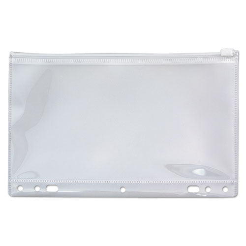 Image of Angler's ANG51 Zip-All Ring Binder Pocket, 2- to 7-Hole Punched, 6" x 9.5", Clear