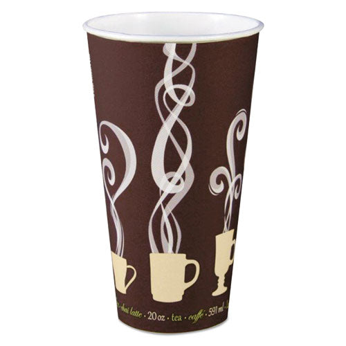Image of SOLO® DWTG20ST Thermoguard Insulated Paper Hot Cups, 20 oz, Steam Print Design, 600/Carton