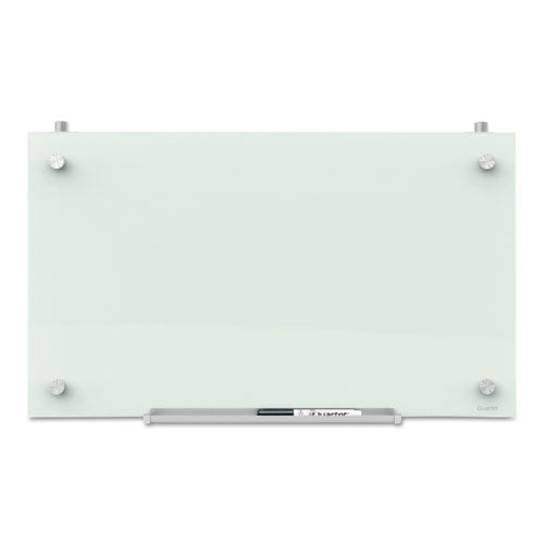 Image of Quartet® PDEC1830 Infinity Magnetic Glass Dry Erase Cubicle Board, 30" x 18", White Surface