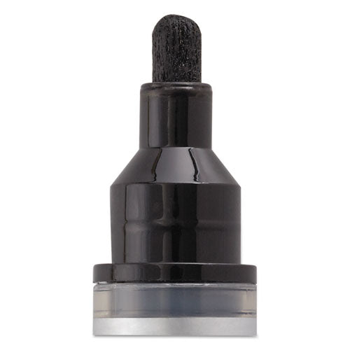 Image of Quartet® 79553 Premium Glass Board Dry Erase Marker, Broad Bullet Tip, Black, Dozen