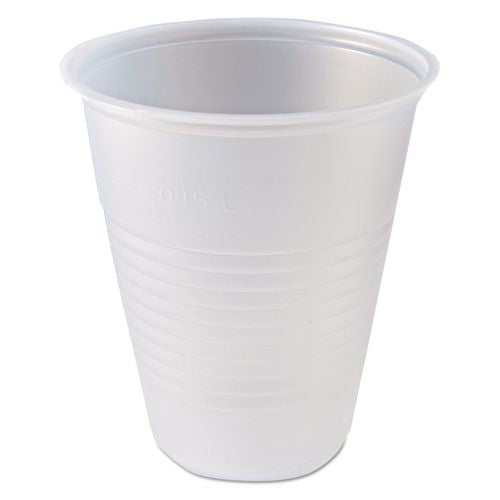 Image of Fabri-Kal® 000000000009508022 RK Ribbed Cold Drink Cups, 7 oz, Plastic, Clear, 100/Bag, 25 Bags/Carton