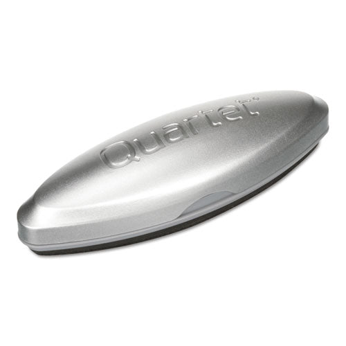 Image of Quartet® SFEB3 Premium Magnetic 3-in-1 Glass Board Eraser, 6.5" x 2" x 1.38", Silver