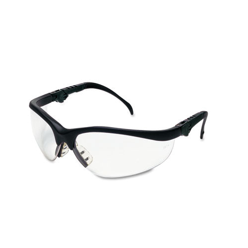 Image of MCR Safety KD310 Klondike Plus Safety Glasses, Black Half Frame, Clear Dual Lens