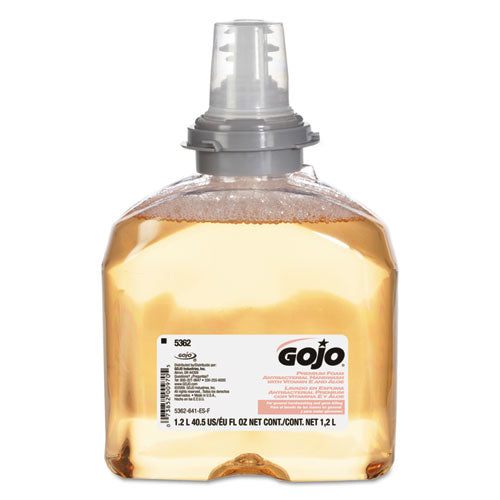 Image of GOJO® 5362-02 TFX Premium Foam Antibacterial Hand Wash, Refill for GOJO TFX Touch-Free Dispenser, Fresh Fruit Scent, 1,200 mL, 2/Carton