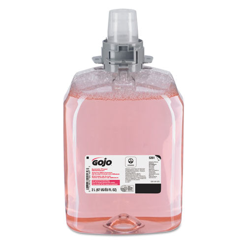 Image of GOJO® 5261-02 Luxury Foam Handwash Refill for FMX-20 Dispenser, Refreshing Cranberry Scent, 2,000 mL, 2/Carton