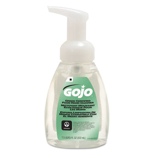Image of GOJO® 5715-06 Green Certified Foam Soap, Fragrance-Free, 7.5 oz, 6/Carton