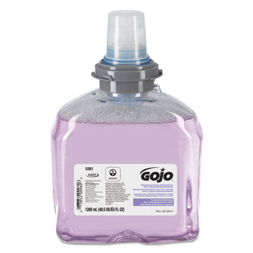 Image of GOJO® 5361-02 TFX Luxury Foam Hand Wash Refill, Cranberry Scent, 1,200 mL, 2/Carton
