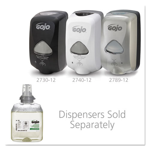 Image of GOJO® 5665-02 Tfx Green Certified Foam Hand Cleaner Refill, Unscented, 1,200 Ml, 2/carton