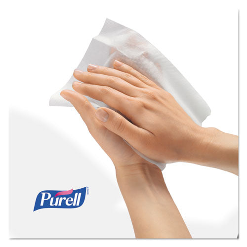 Image of PURELL® 9113-06 Sanitizing Hand Wipes, 6.75 x 6, Fresh Citrus, White, 270/Canister, 6 Canisters/Carton