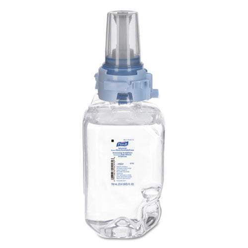 Image of PURELL® 8705-04 Advanced Hand Sanitizer Foam, For ADX-7 Dispensers, 700 mL Refill, Fragrance-Free, 4/Carton