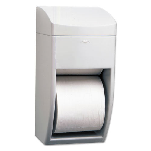 Image of Bobrick B-5288 Matrix Series Two-Roll Tissue Dispenser, 6.25 x 6.88 x 13.5, Gray