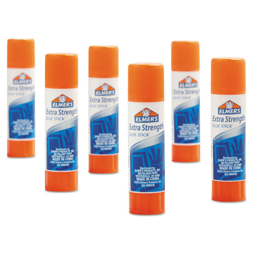 Image of Elmer's® E554 Extra-Strength Office Glue Stick, 0.28 Oz, Dries Clear, 24/pack