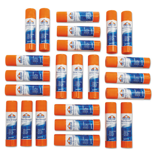 Image of Elmer's® E554 Extra-Strength Office Glue Stick, 0.28 Oz, Dries Clear, 24/pack