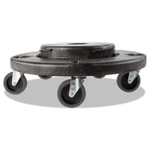 Image of Rubbermaid® Commercial FG264043BLA Brute Quiet Dolly, 250 lb Capacity, 18.25" Diameter x 6.63"h, Black
