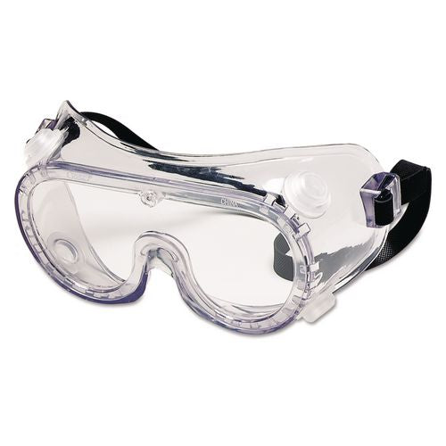 Image of MCR Safety 2230R Chemical-Splash Goggles, Indirect Venting, OTG, Clear Lens, Clear Frame