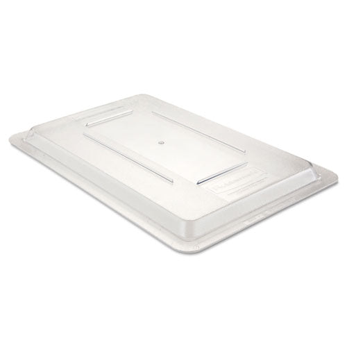 Image of Rubbermaid® Commercial FG331000CLR Food/Tote Box Lids, 12 x 18, Clear, Plastic