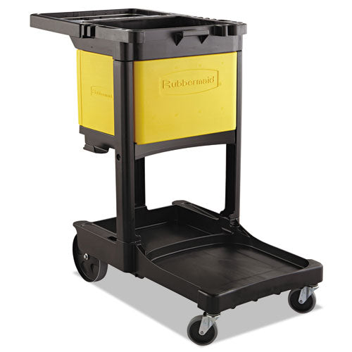Image of Rubbermaid® Commercial FG618100YEL Locking Cabinet, For Rubbermaid Commercial Cleaning Carts, Yellow