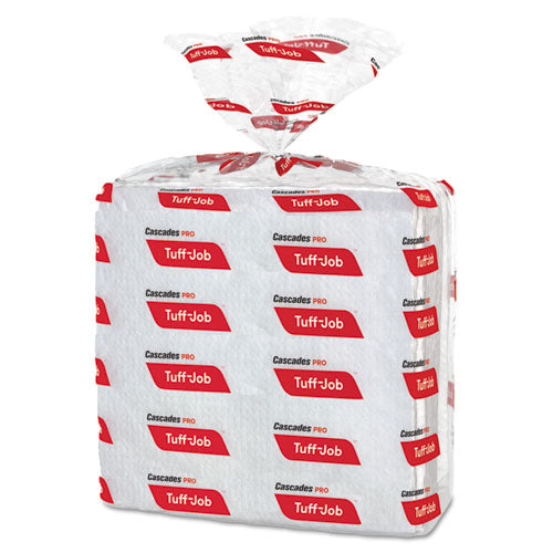Image of Cascades PRO W300 Tuff-Job S300 Airlaid Wipers, 12 X 13, White, 50/pack, 16/carton