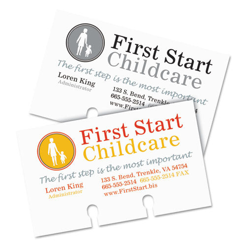 Image of Avery® 05386 Large Rotary Cards, Laser/inkjet, 3 X 5, White, 3 Cards/sheet, 150 Cards/box