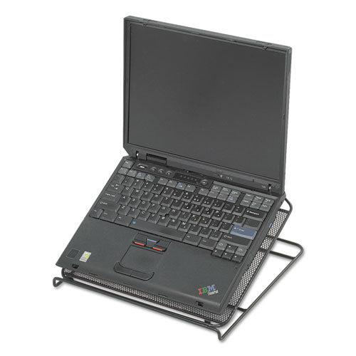 Image of SafcoÂ® Onyx Mesh Laptop Stand, 12.25" X 12.25" X 2", Black