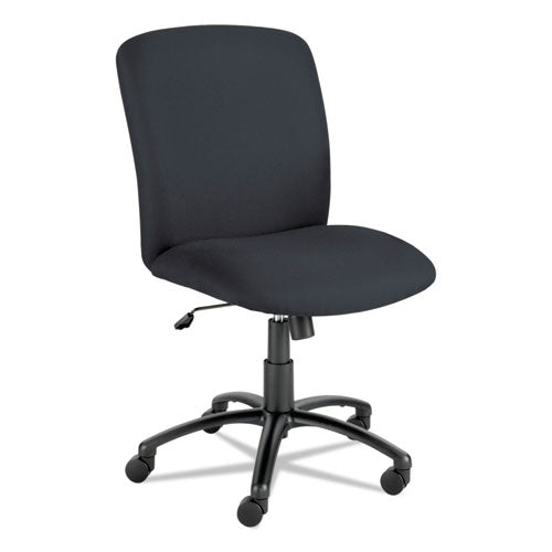 Image of Safco® 3490BL Uber Big/tall Series High Back Chair, Fabric, Supports Up To 500 Lb, 19.5" To 23.5" Seat Height, Black