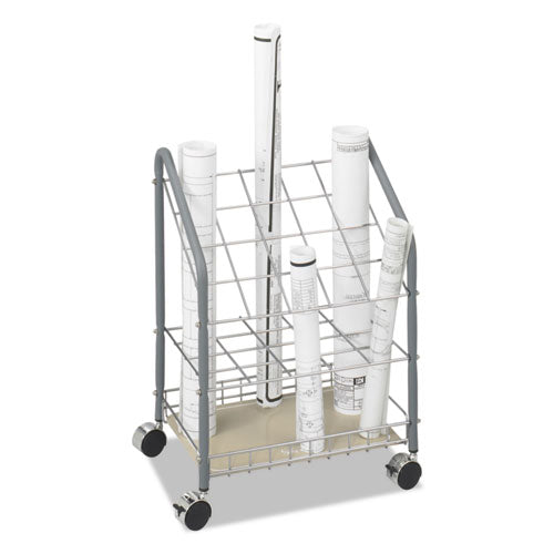 Image of Safco® 3091 Wire Roll/Files, 20 Compartments, 18w x 12.75d x 24.5h, Gray