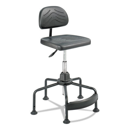 Image of Safco® 5117 Task Master Economy Industrial Chair, Supports Up To 250 Lb, 17" To 35" Seat Height, Black