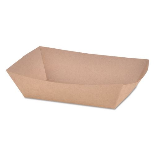 Image of SCT® SCH 0517 Eco Food Trays, 2 lb Capacity, Brown, Paper, 1,000/Carton