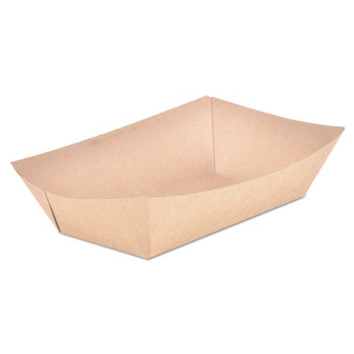 Image of SCT® SCH 0529 Eco Food Trays, 5 lb Capacity, Brown, Paper, 500/Carton