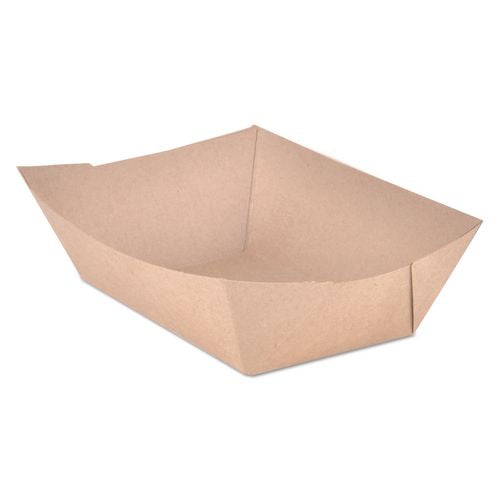 Image of SCT® SCH 0525 Eco Food Trays, 3 lb Capacity, Brown, Paper, 500/Carton