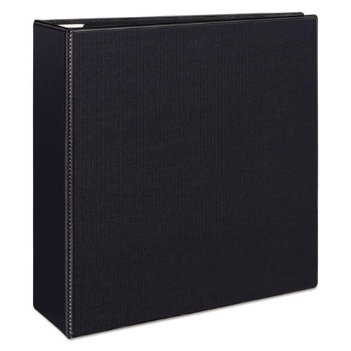 Image of AveryÂ® Heavy-Duty View Binder With Durahinge And Locking One Touch Ezd Rings, 3 Rings, 4" Capacity, 11 X 8.5, Black