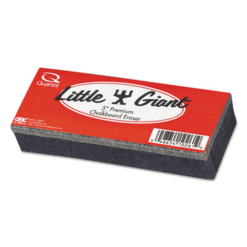 Image of Quartet® 804526 Chalkboard Eraser, 5" x 2" x 1", Black/Red