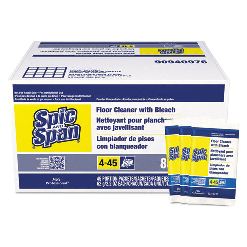 Image of Spic and Span® 02010 Bleach Floor Cleaner Packets, 2.2oz Packets, 45/carton