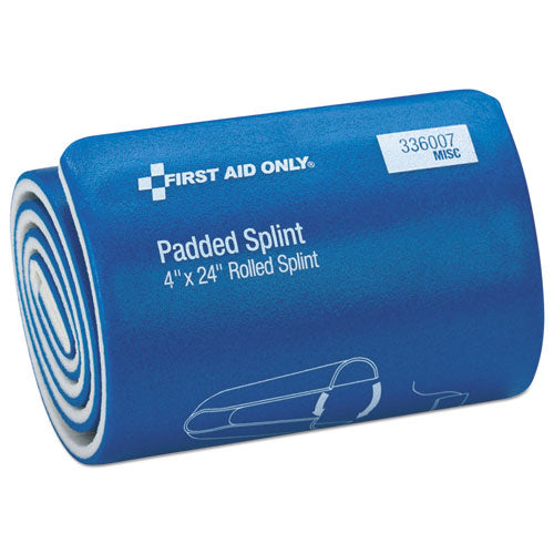 Image of First Aid Only 336007 Padded Splint, 4 X 24, Blue/white
