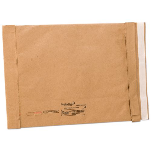 Image of Sealed Air Jiffy Padded Mailer, #5, Paper Padding, Self-Adhesive Closure, 10.5 x 16, Natural Kraft, 25/Carton
