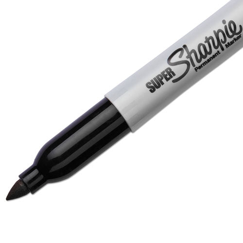 Image of Sharpie® 33001 Super Permanent Marker, Fine Bullet Tip, Black, Dozen