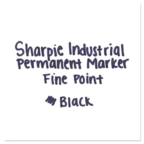 Image of Sharpie® 2003898 Industrial Permanent Marker Value-Pack, Fine Bullet Tip, Black