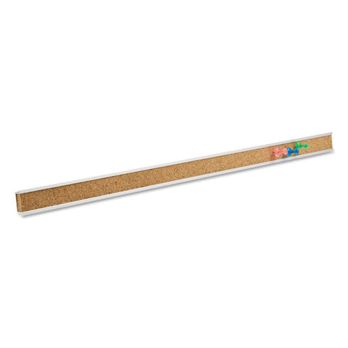 Image of Quartet® 2005 Bulletin Bar I, 1" x 36", Brown/Silver