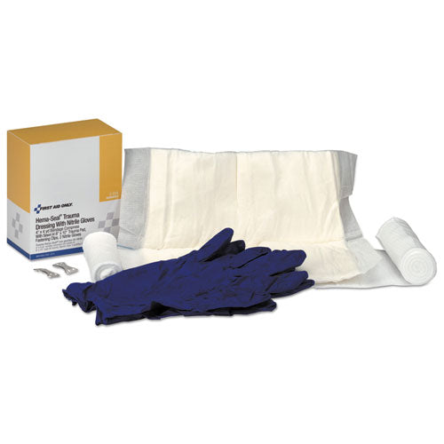 Image of First Aid Only 2-014 Refill for SmartCompliance General Business Cabinet, Trauma Dressing